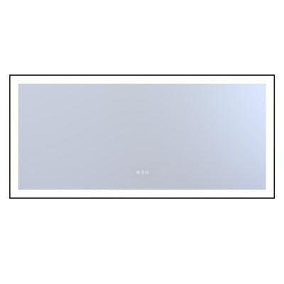 Sumerain 60"x28" Grote LED Badkamerspiegel met Verlichting, Voor- en Achterverlichte Dimmbare Anti-Damp Make-up Spiegel met Geheugenfunctie, 3 Kleurtemperaturen Verlichte Muurspiegel Gehard Glas