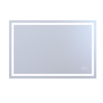 Sumerain 48" x 32" LED Badkamerspiegel — Dimmbare Achter- en Voorverlichte Slimme Make-up Spiegel, Anti-Damp, 3 Kleurtemperaturen, Geheugenfunctie, Gehard Glas, ETL Gecertificeerd
