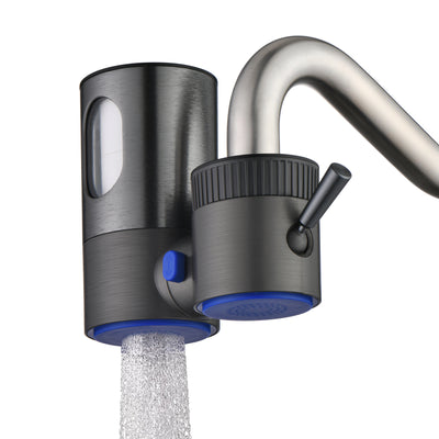 sumerain Loodverminderend Waterfilter voor Wastafelkraan, Verticaal Kraanmontage Waterfiltratiesysteem, Vermindert 99% Chloor & Zware Metalen - Geen Gereedschap Nodig voor Installatie