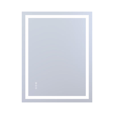 SUMERAIN LED badkamerspiegel met voor- en achterverlichting, 28 x 36 inch 3 kleuren dimbare slimme verlichte badkamerspiegel voor aan de muur, anti-condens, geheugenfunctie, gehard glas, ETL gecertificeerd