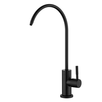SUMERAIN Mat Zwarte Waterfilterkraan voor Omgekeerde Osmose Systemen Filtratiesysteem 304 Roestvrij Staal 100% Loodvrije Drinkwaterkraan voor Keuken Wastafel