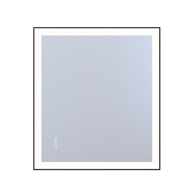 Sumerain LED Badkamer Make-up Spiegel met Verlichting, 32"x36" Voor- en Achterverlichte Anti-Damp Badkamerspiegel voor aan de Muur, Dimbare Helderheid, 3 Kleurtemperaturen