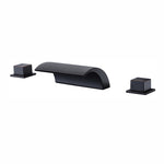 Romeinse badkraan oliegewreven brons, waterval badvuller kraan voor hoge doorstroming  