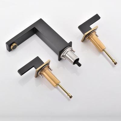 sumerain Widespread Bathroom  Sink Faucet 2 Handles Lavatory Faucet for Bathroom