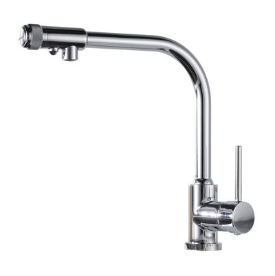 3-weg keukenkraan met drinkwaterfilter purifier kraan, messing chroom